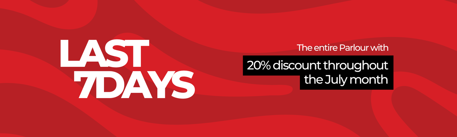 Black White and Red Minimalist Market Shops Discount Black Friday Banner